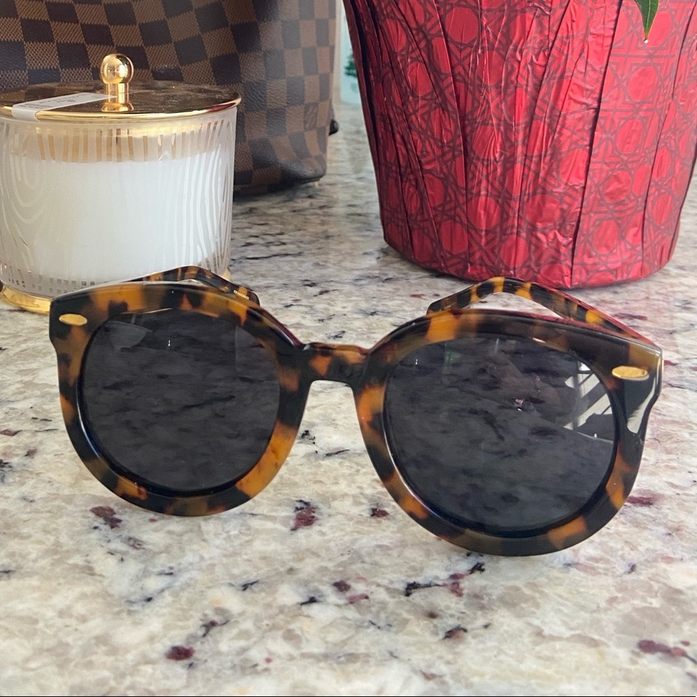 Karen Walker Super Duper sunglasses in tortoise shell